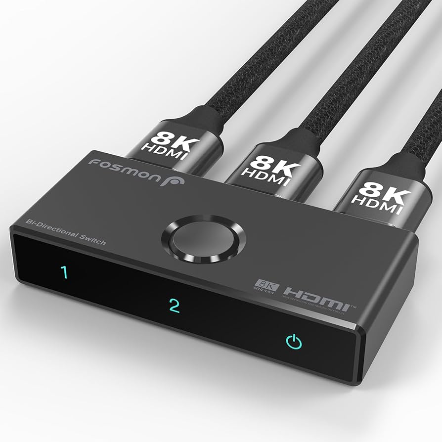 Amazon | Fosmon HDMI 2.1 8K 双方向スイッチ 8K@60Hz 4K@120Hz